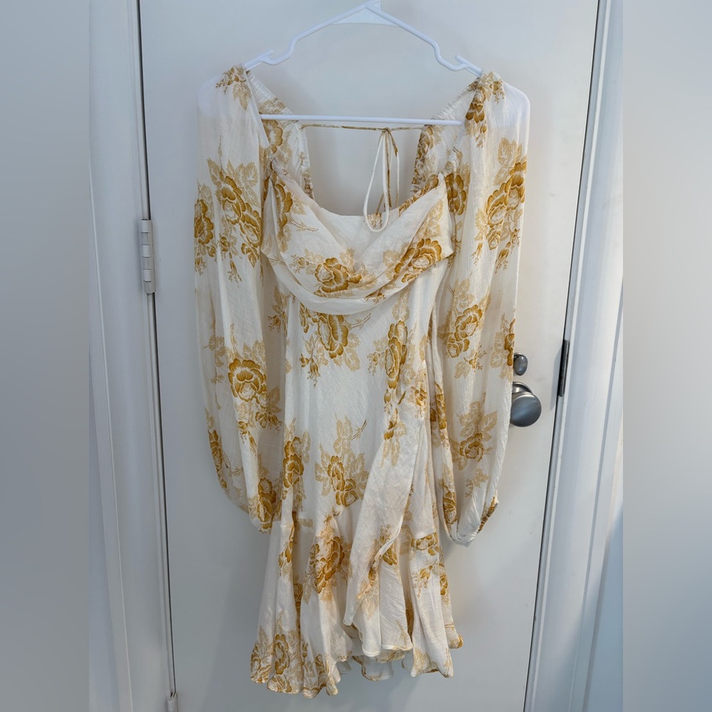 Saints + Sinners yellow and white dress